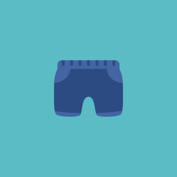 婴儿短裤图标平面元素图片下载