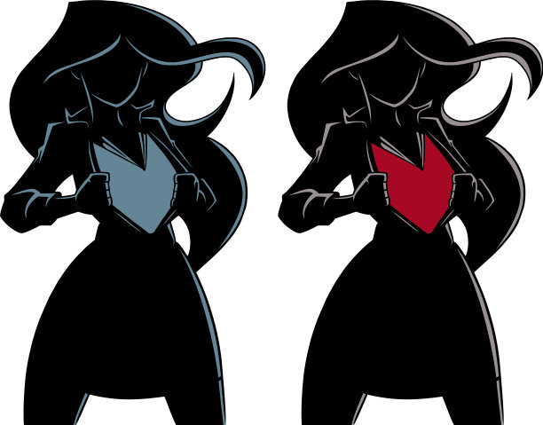 女超人的剪影图片下载