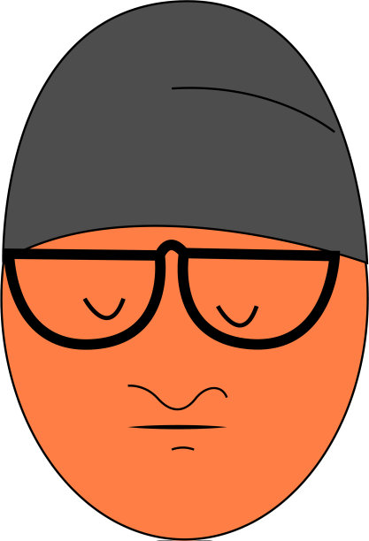 白色背景下戴着大眼镜的担心的家伙图片下载