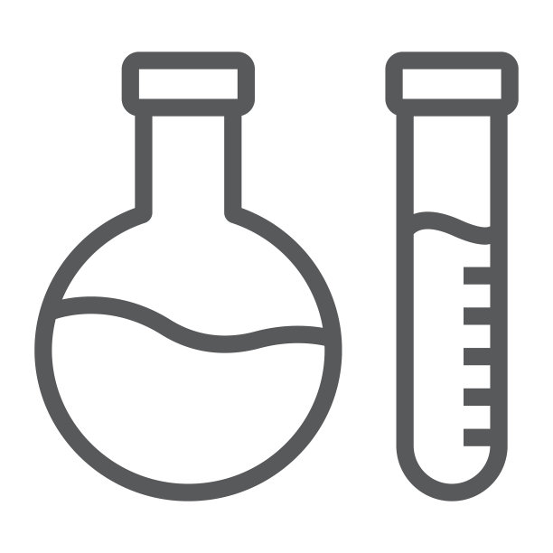 化学分析线条图标图片下载
