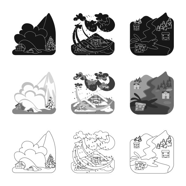 孤立对象天气和遇险标志图片下载