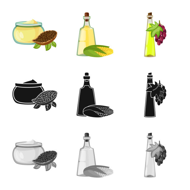 孤立对象健康和蔬菜标志图片下载