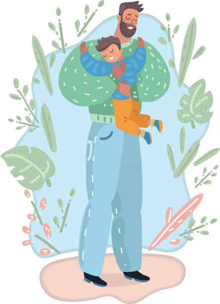 父子拥抱图片下载