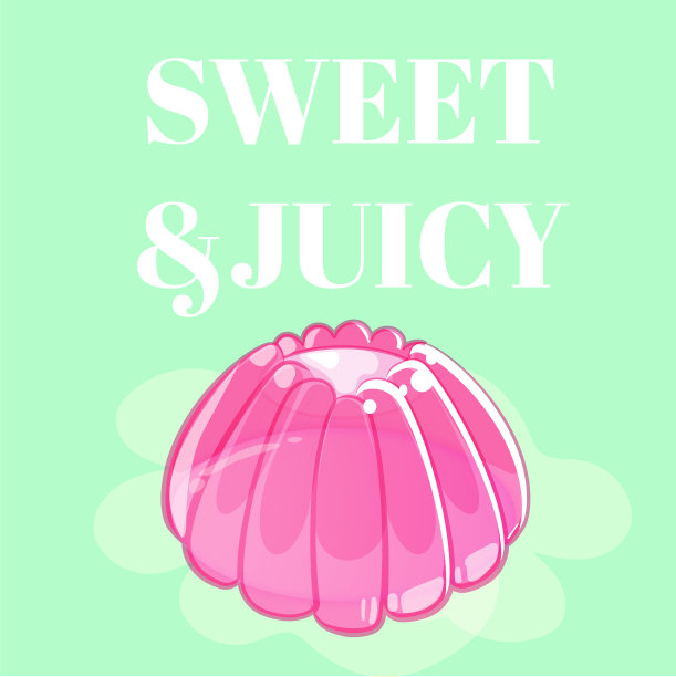 彩色闪亮的果冻孤立在白色上图片下载