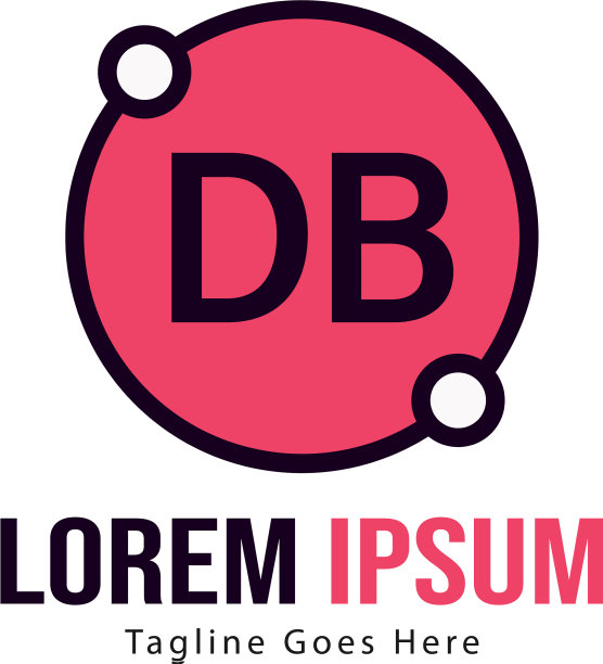 Db字母标志设计创意现代Db字母图片下载
