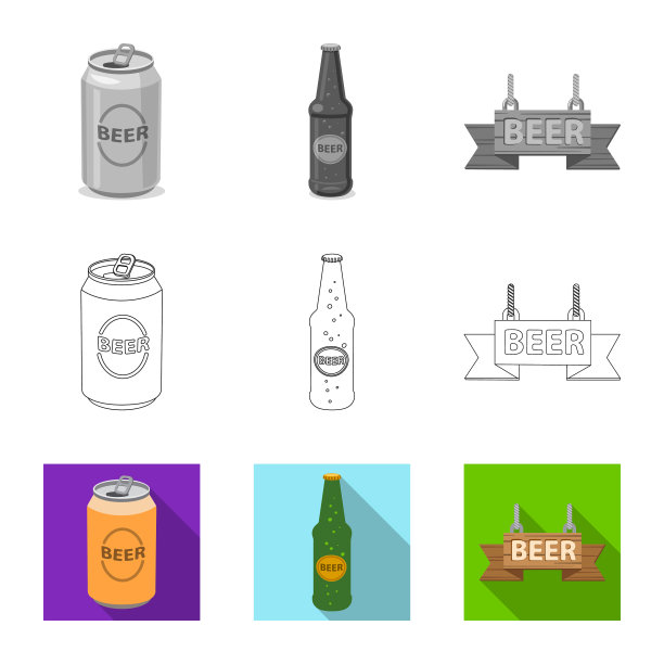 酒吧和酒吧标志设置图片下载