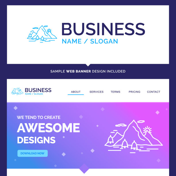 美丽的经营理念品牌名称自然山图片下载