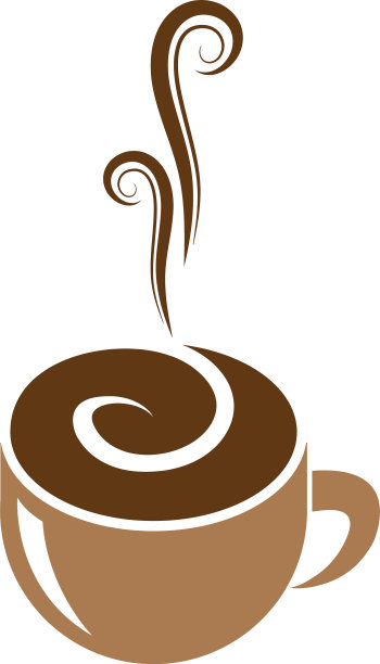 咖啡杯标志模板图标图片下载