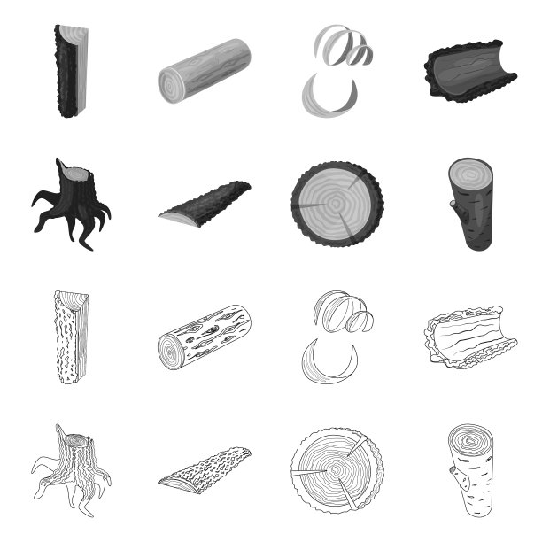 树和原始符号集图片下载