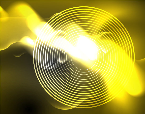 闪亮的金属霓虹波设计图片下载