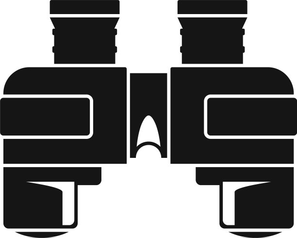海洋双目图标简约风格图片下载