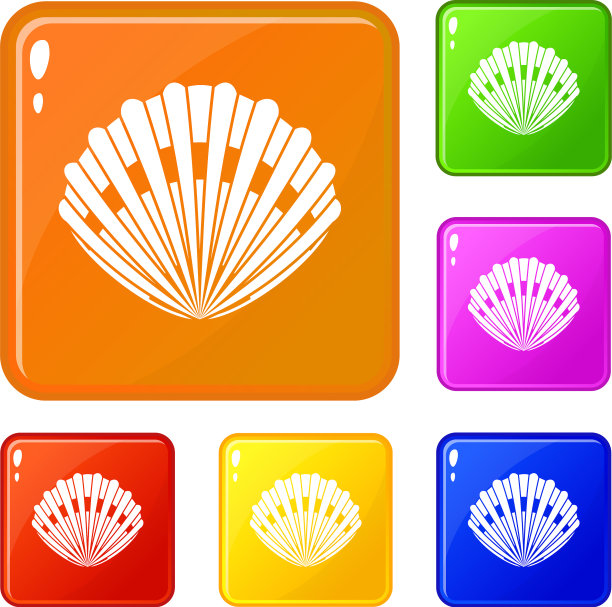 珍珠壳图标设置颜色图片下载