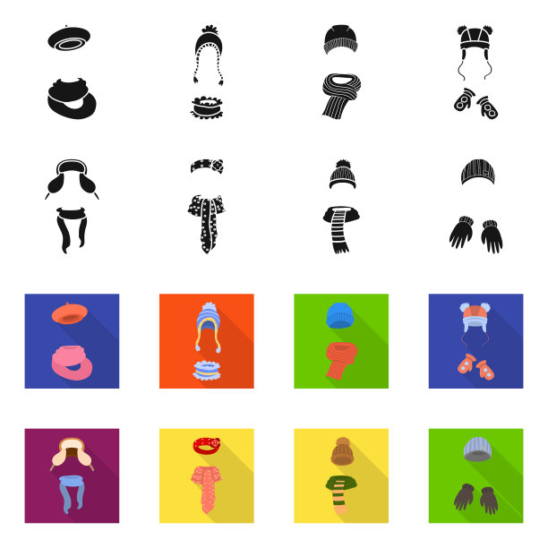 孤立对象衣服和纹理符号图片下载