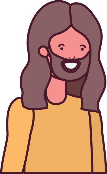 白色背景的年轻人图片下载