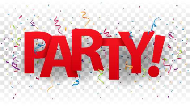 政党用彩色纸屑签名图片下载