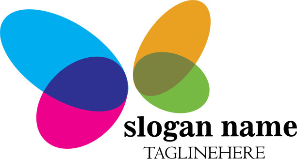 蝴蝶标志模板设计图片下载