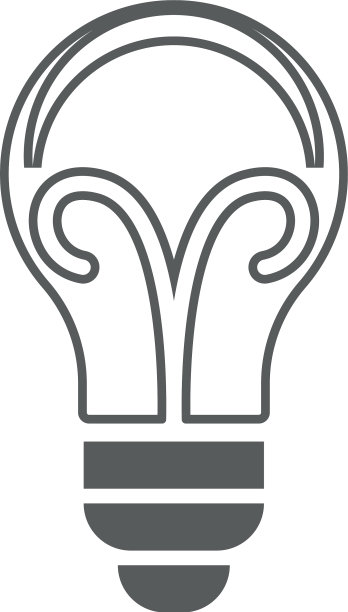 灯泡标志和符号图例模板图片下载