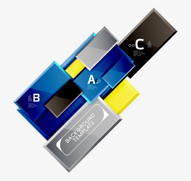 最小的方形横幅抽象背景图片下载