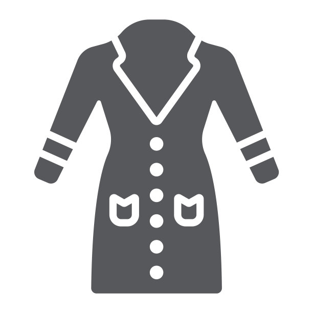 外套标志图标：服装与保暖时尚图片下载