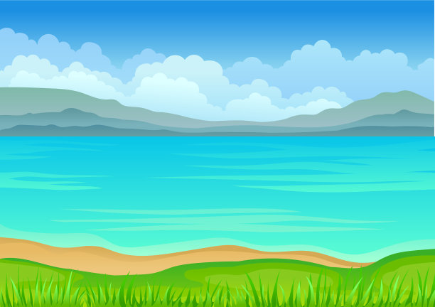 平静的蓝色海洋上的白色图片下载