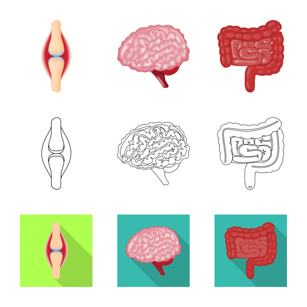设计生物学和科学标志集图片下载