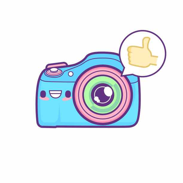 可爱的相机贴纸表情图片下载