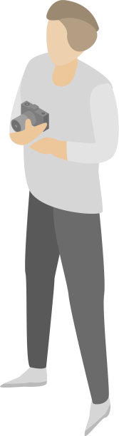 现代照片图标等距风格图片下载