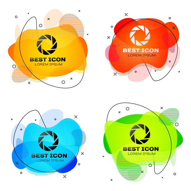 黑色相机快门图标孤立在白色上图片下载