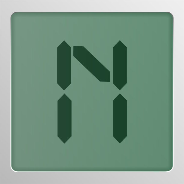 屏幕上的数字字符集字体图片下载