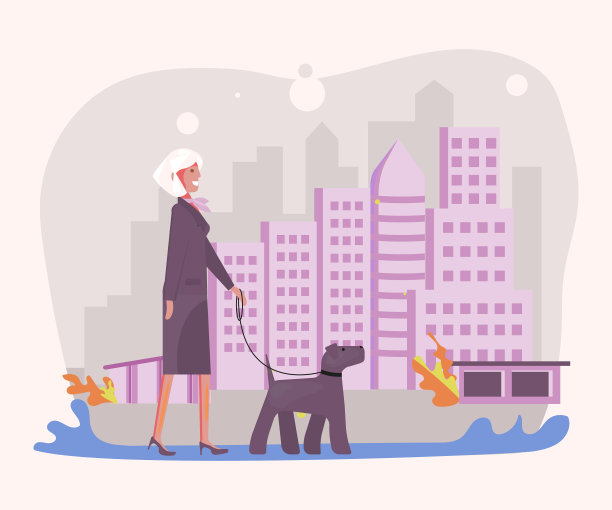 养宠物的老太太图片下载