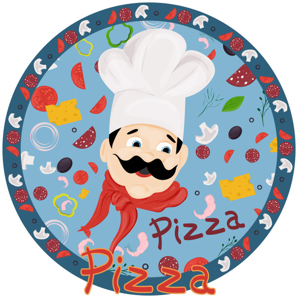 封面背景主题意大利披萨图片下载