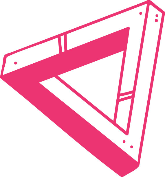 光学三角形图标彭罗斯几何尺寸图片下载