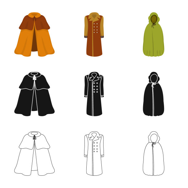 材料和服装标志图片下载