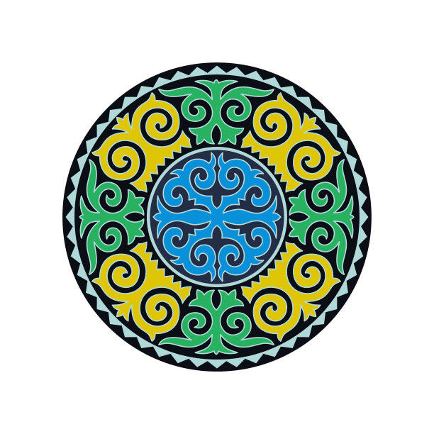 亚洲游牧民族的传统装饰图片下载