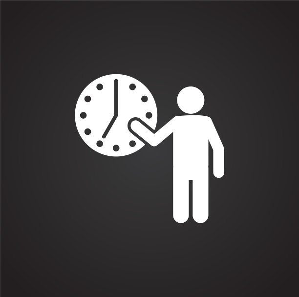 时间管理相关的图标在后台图片下载