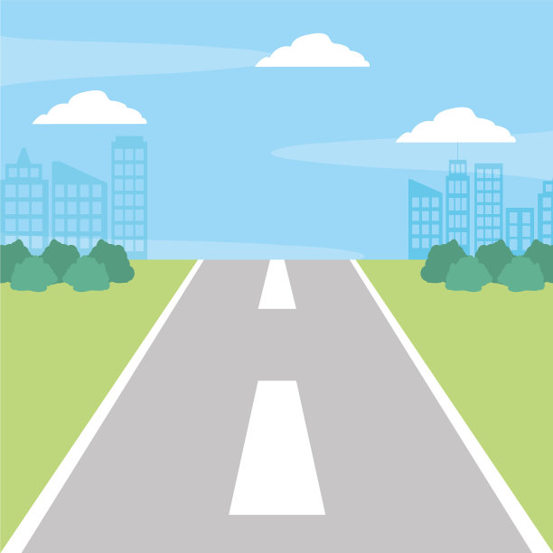 路城市背景图片下载