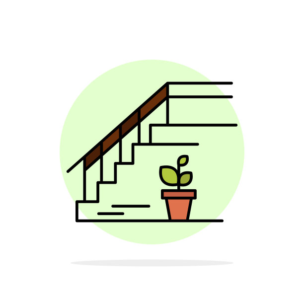 楼梯楼上地板舞台家抽象的圆圈图片下载