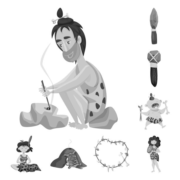 设计生存与历史符号集图片下载