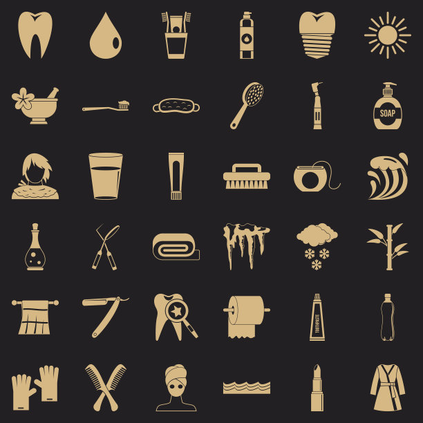 牙齿图标设置简单的风格图片下载