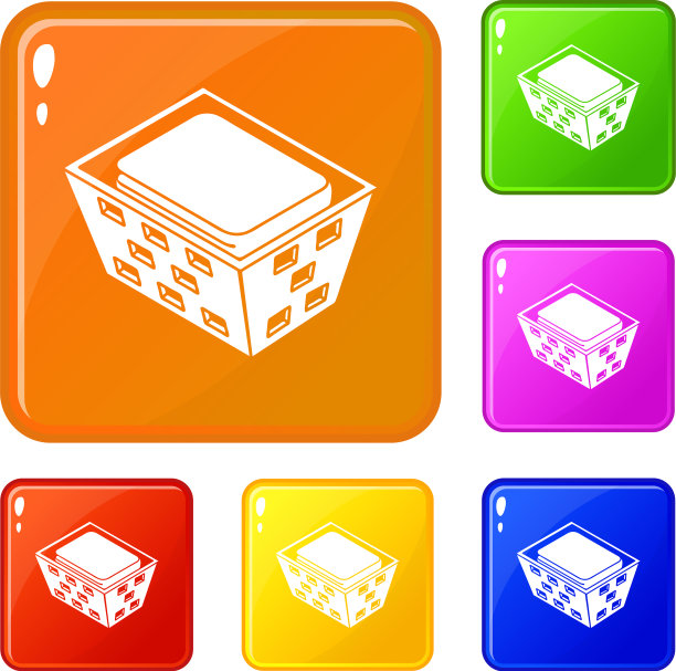 篮子里的衣服图标设置颜色图片下载