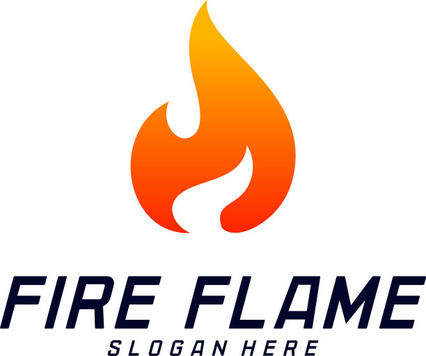 火焰火焰标志设计模板图标符号图片下载