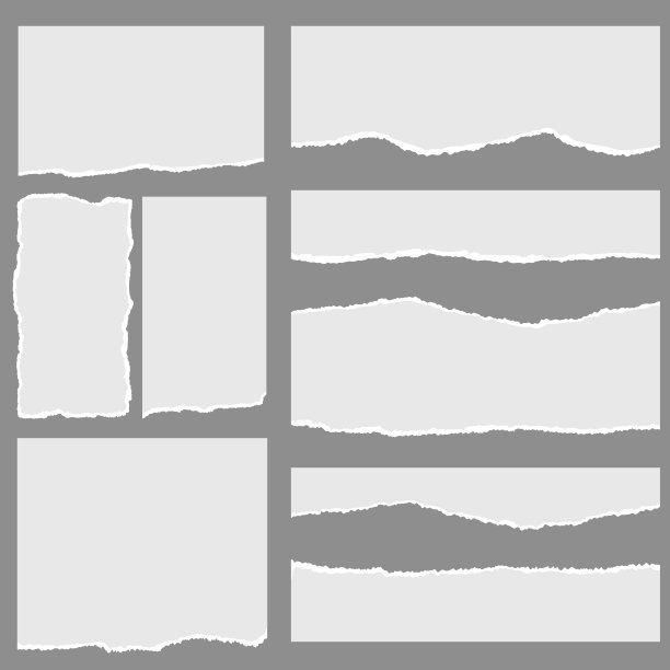 撕破的纸，有撕破的边缘和文字空间图片下载