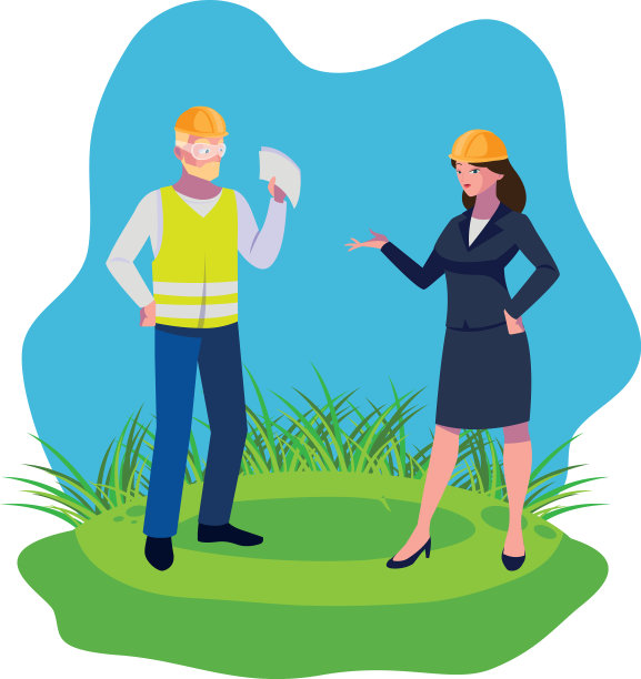 男建造师和女工程师图片下载