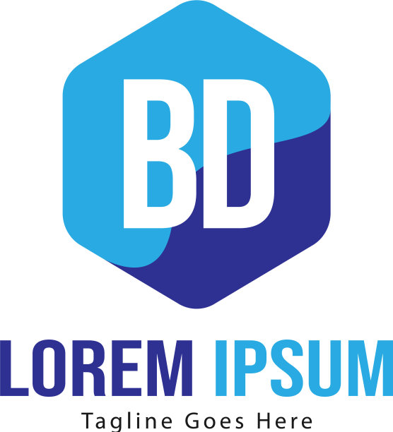 Bd字母标志设计创意现代Bd字母图片下载