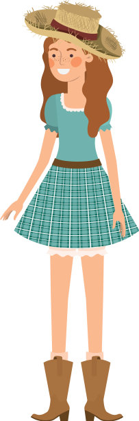 戴草帽的农妇图片下载