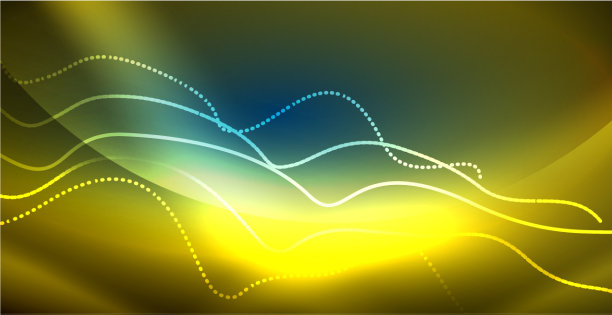 霓虹灯波背景图片下载