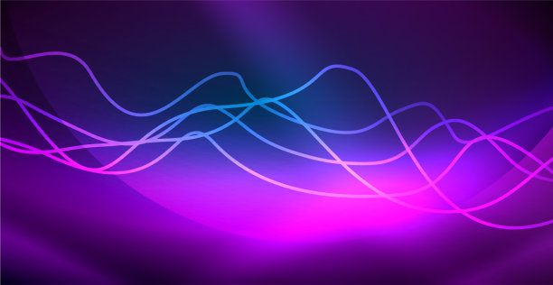 霓虹灯波背景图片下载