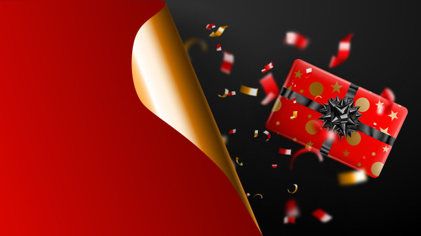 黑色星期五的促销横幅，纸角卷曲图片下载