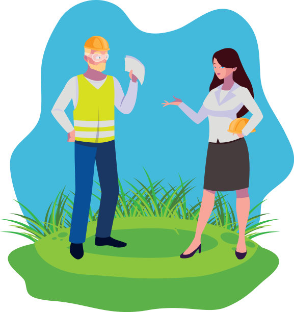 男建造师和女工程师图片下载