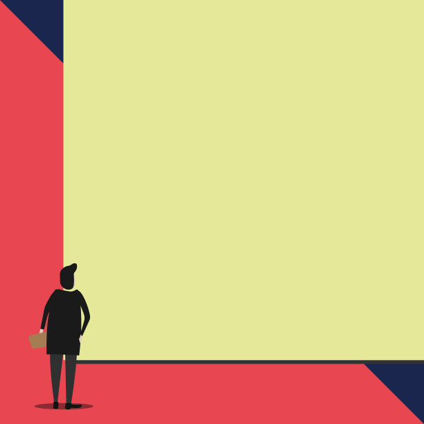 后视图年轻的短发妇女穿着束腰外衣图片下载